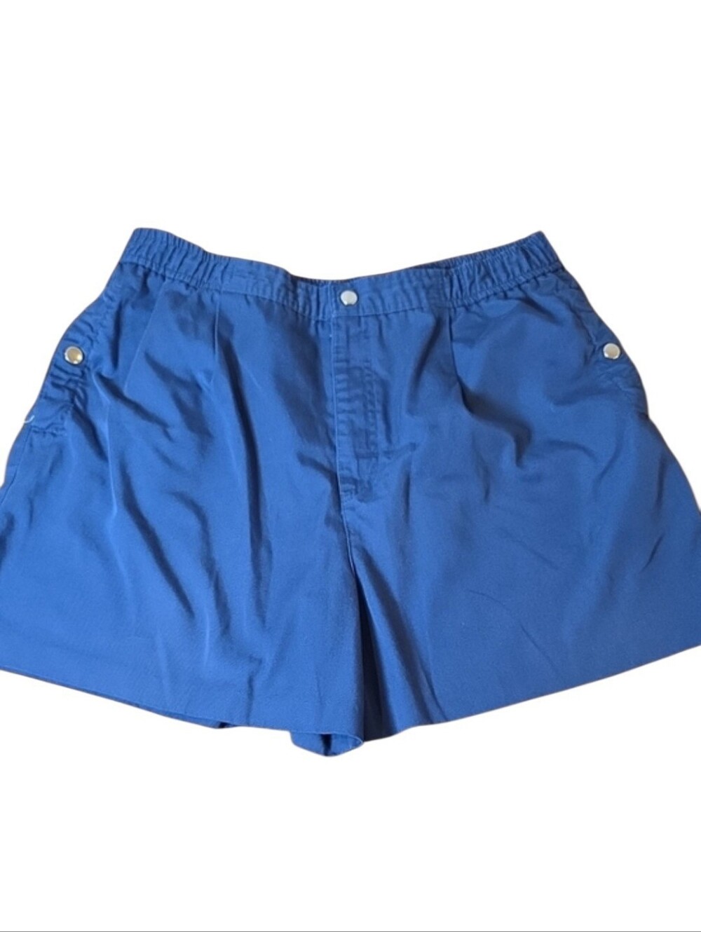 Casablanca II Classic Blue Elastic Waist Shorts Size 34